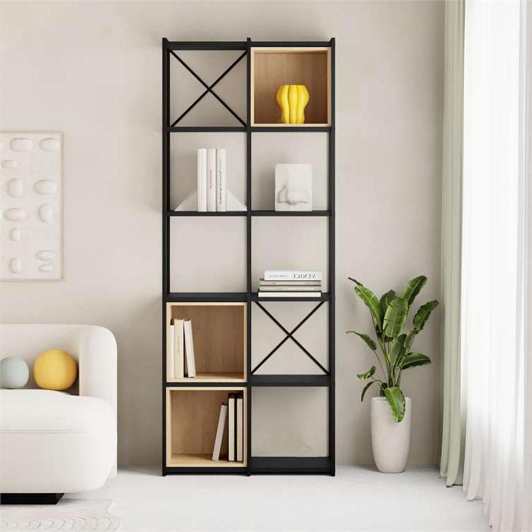 Kale SILKY BLACK - OAK BOOKCASES