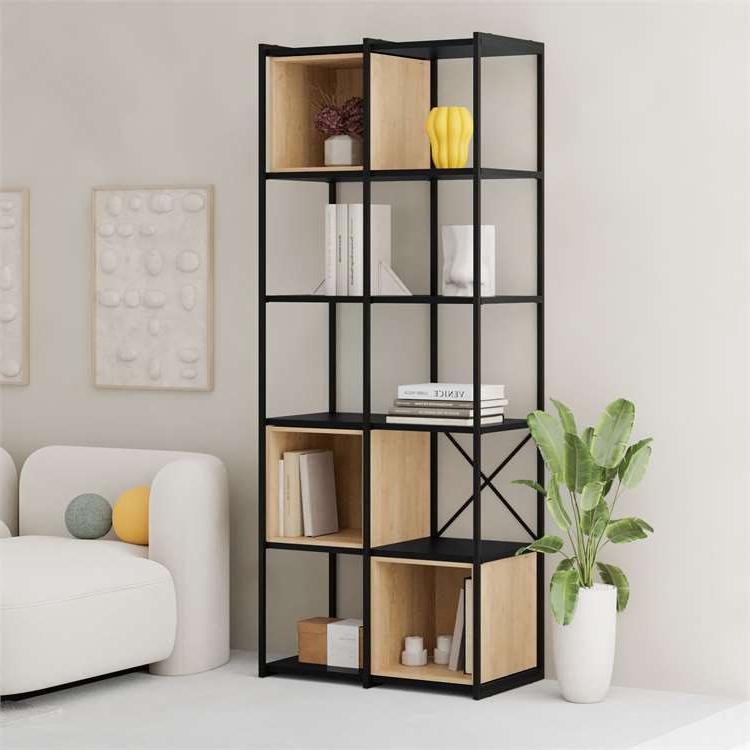 Kale SILKY BLACK - OAK BOOKCASES