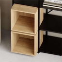 Kale SILKY BLACK - OAK BOOKCASES