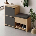 Kavak OAK - ANTHRACITE SHOE STORAGES