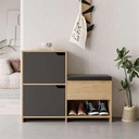 Kavak OAK - ANTHRACITE SHOE STORAGES