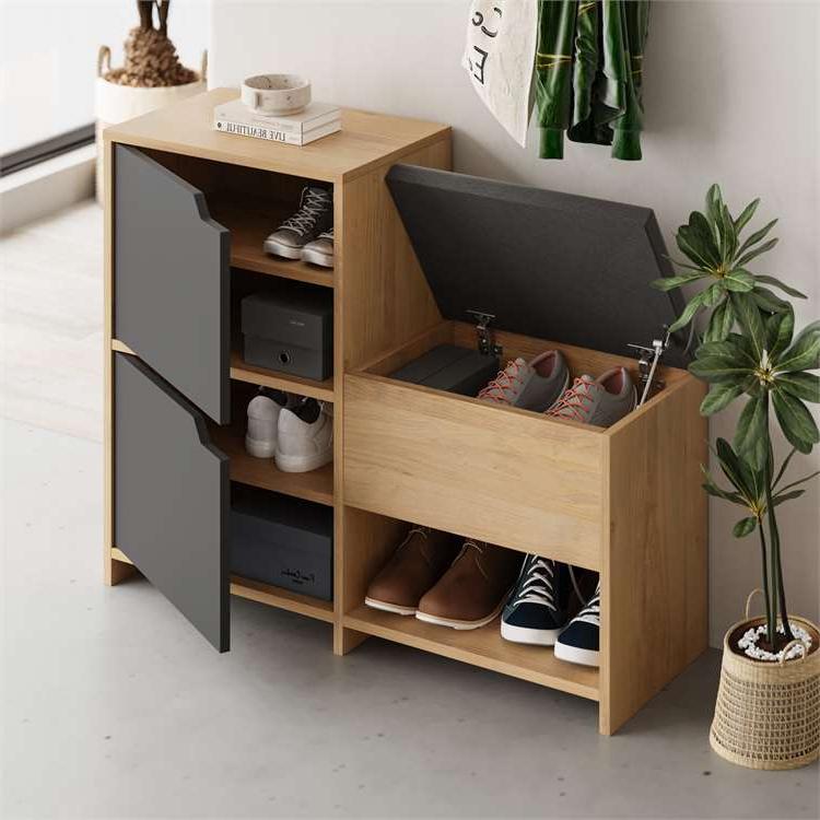 Kavak OAK - ANTHRACITE SHOE STORAGES