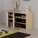 Keciborlu OAK - WHITE SHOE STORAGES