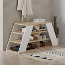 Ovaeymir OAK - WHITE SHOE STORAGES