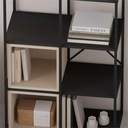 Toprakkale BLACK WOOD - SANDSTONE BOOKCASES