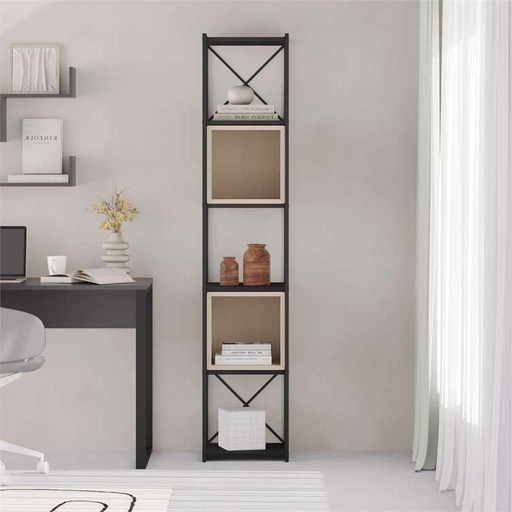 Yurtbası BLACK WOOD - SANDSTONE BOOKCASES