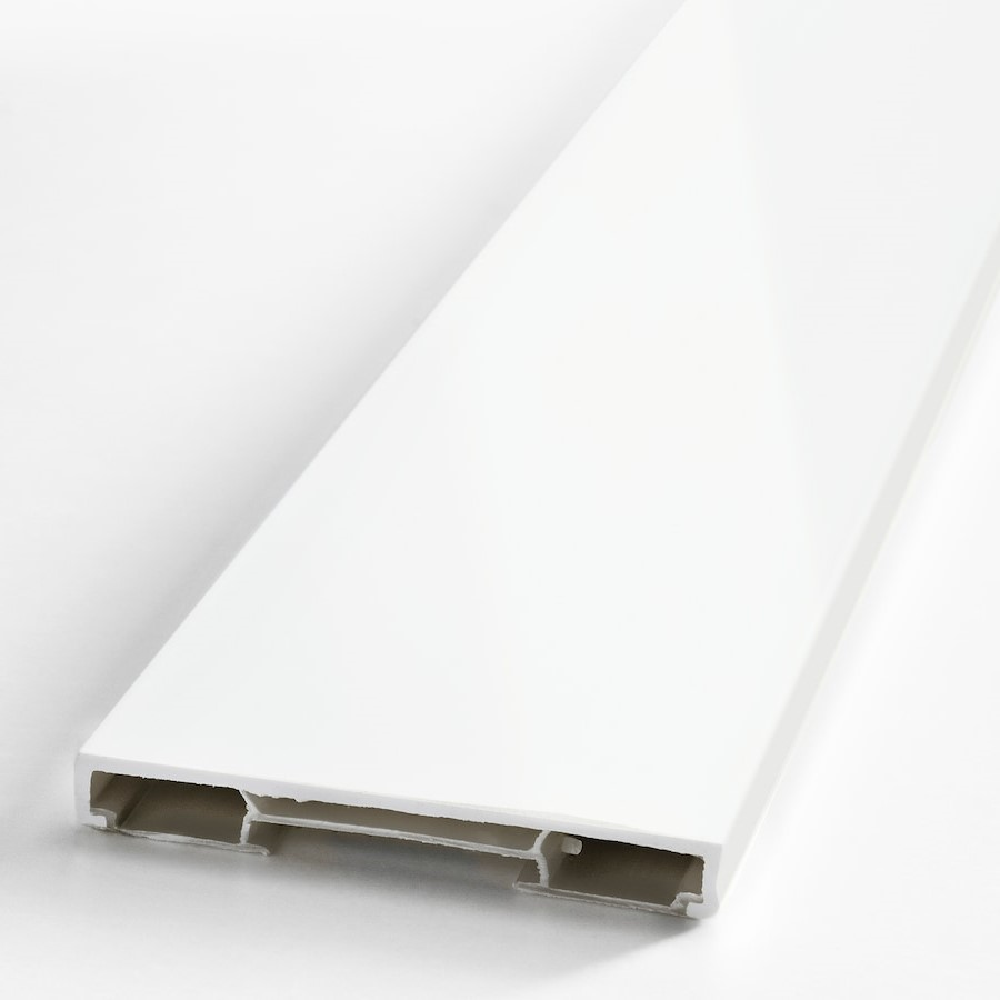 FORBATTRA Plinth, High-Gloss White, 220x8 cm