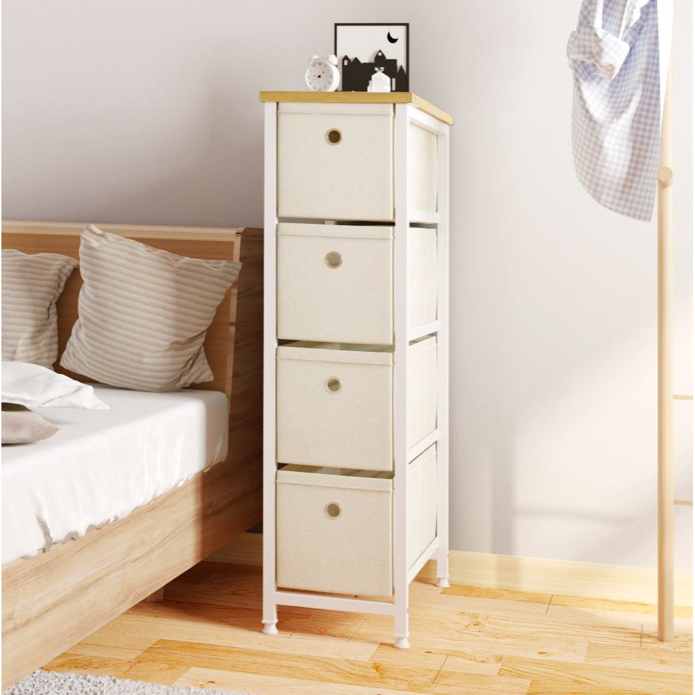 Idiya Glascow Drawer storage cabinet , White