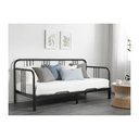 IKEA Fyresdal day-bed with 2 mattresses, black/Afjall firm, 80x200 cm