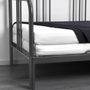 IKEA Fyresdal day-bed with 2 mattresses, black/Afjall firm, 80x200 cm