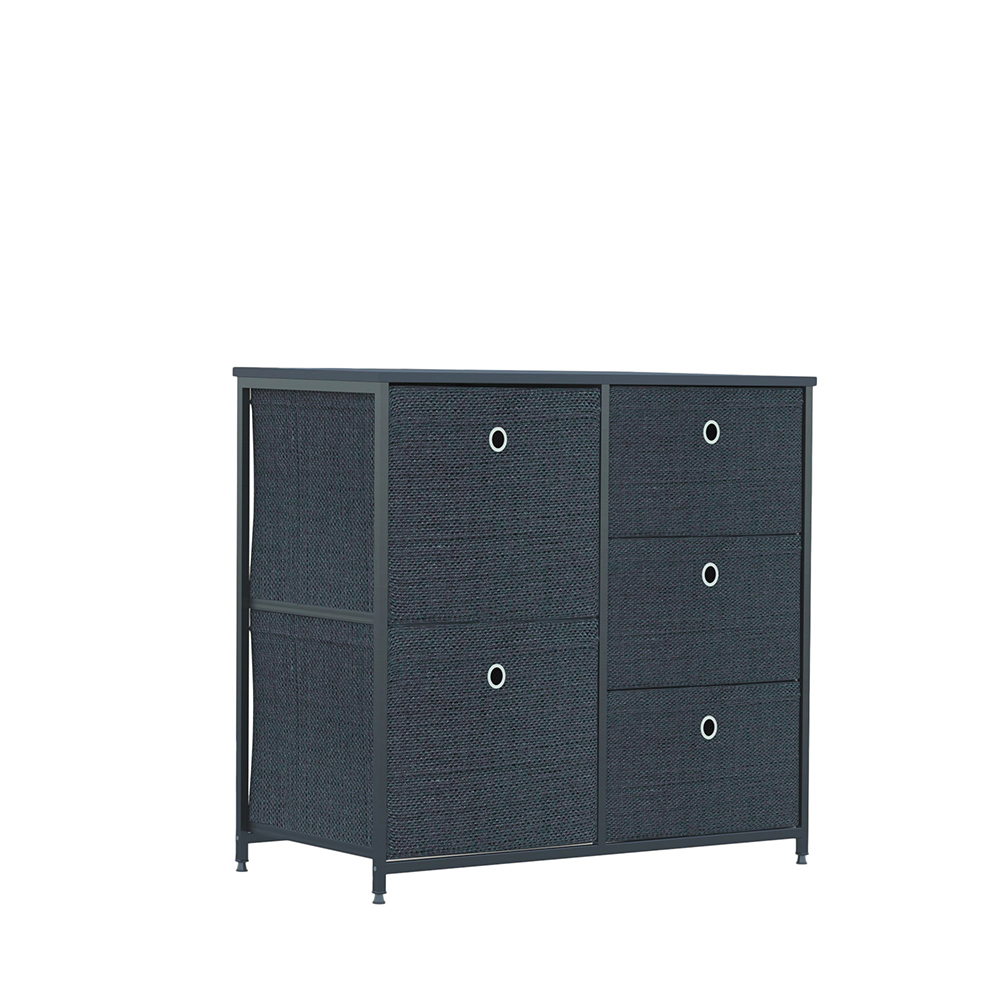 Idiya Grampian drawer storage unit, Black