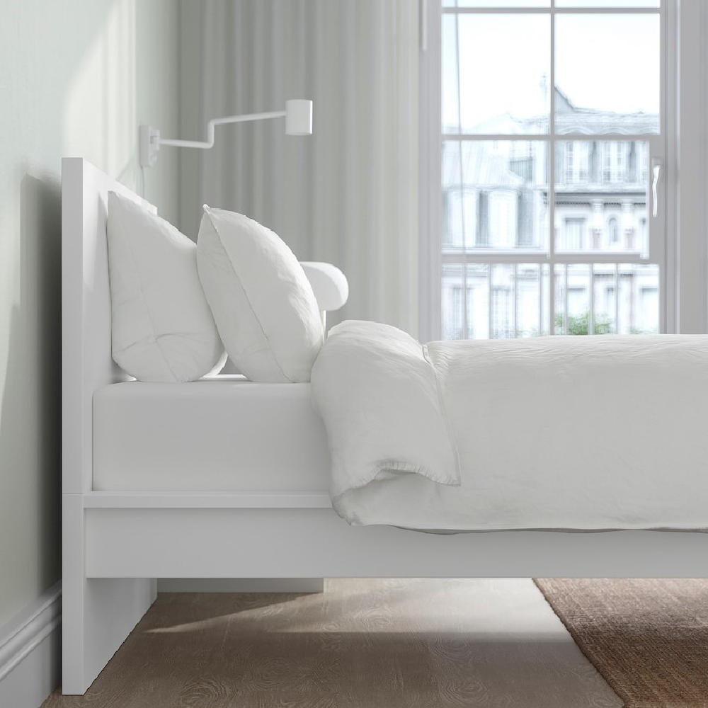 IKEA Malm bed frame, high, white,90x200cm, without slated base