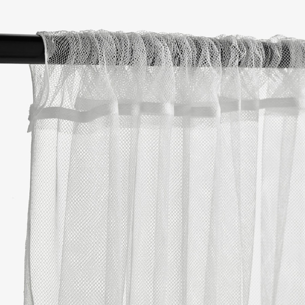 LILL net curtains, 1 pair, white, 280x250 cm