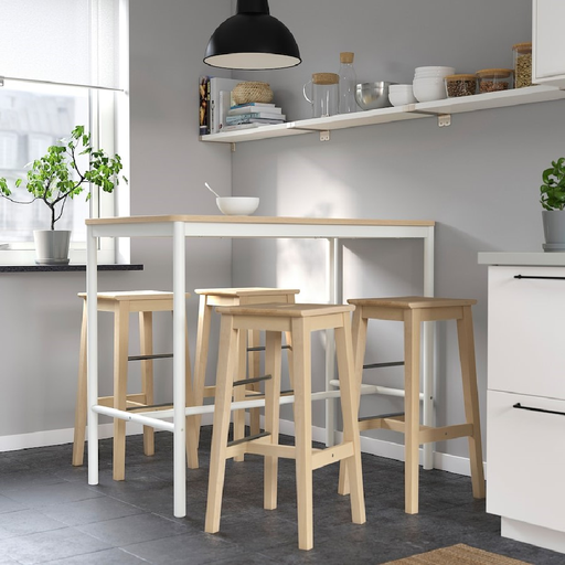 IKEA NILSOLLE Bar Stool, Birch, 74 cm