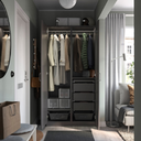 PAX Wardrobe Frame, Dark Grey, 50x58x201 cm