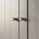 GULLABERG door with hinges, grey, 50x229 cm