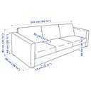 Ikea VIMLE 3-seat sofa, Hallarp beige