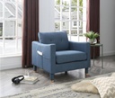 Idiya Zaire One Seater Armchair , Blue