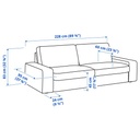 Ikea KIVIK 3-seat sofa, Tibbleby beige/grey