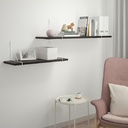 BERGSHULT Shelf, Brown-Black, 80x30 cm