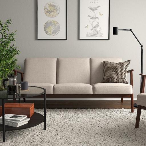 Ikea EKENASET 3-seat sofa, Kilanda light beige