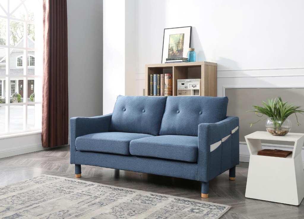 Idiya Zaire 2 Seater Sofa , Blue