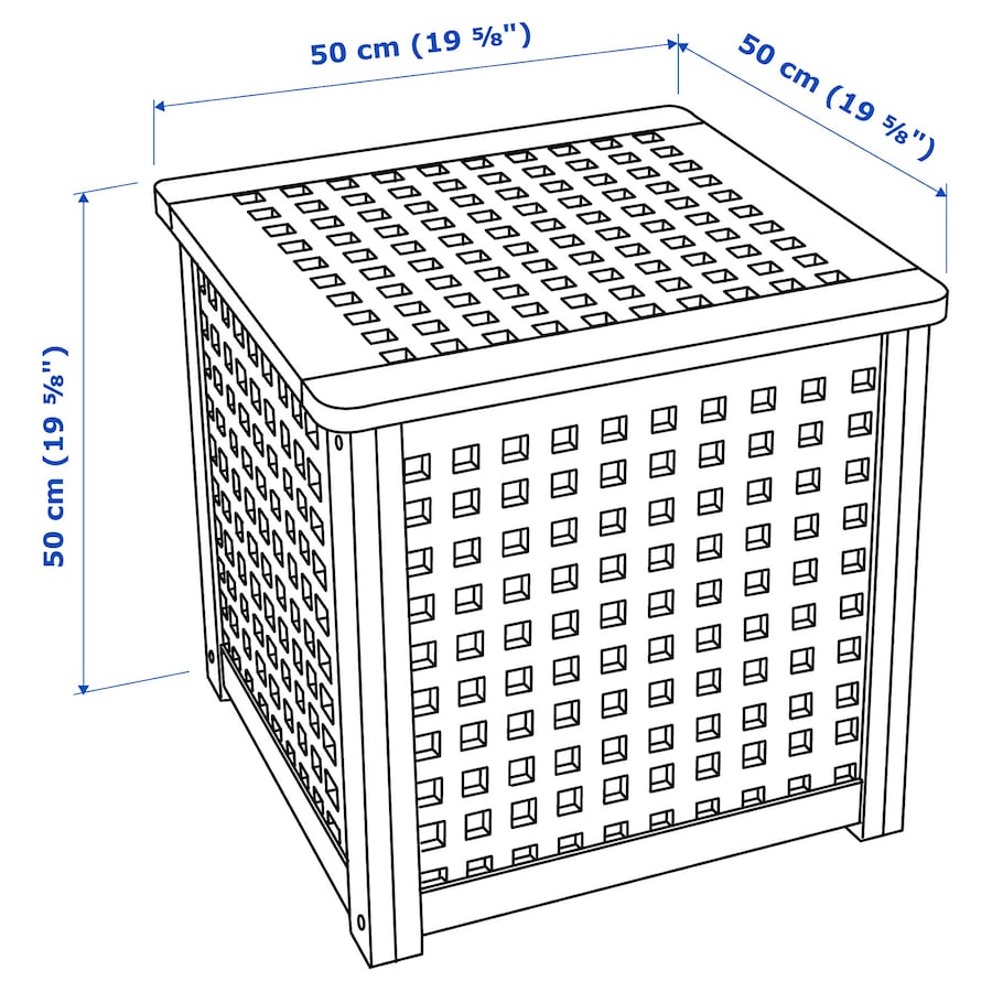 HOL side table, acacia, 50x50 cm