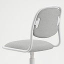 Ikea ORFJALL children's desk chair, white/Vissle light grey