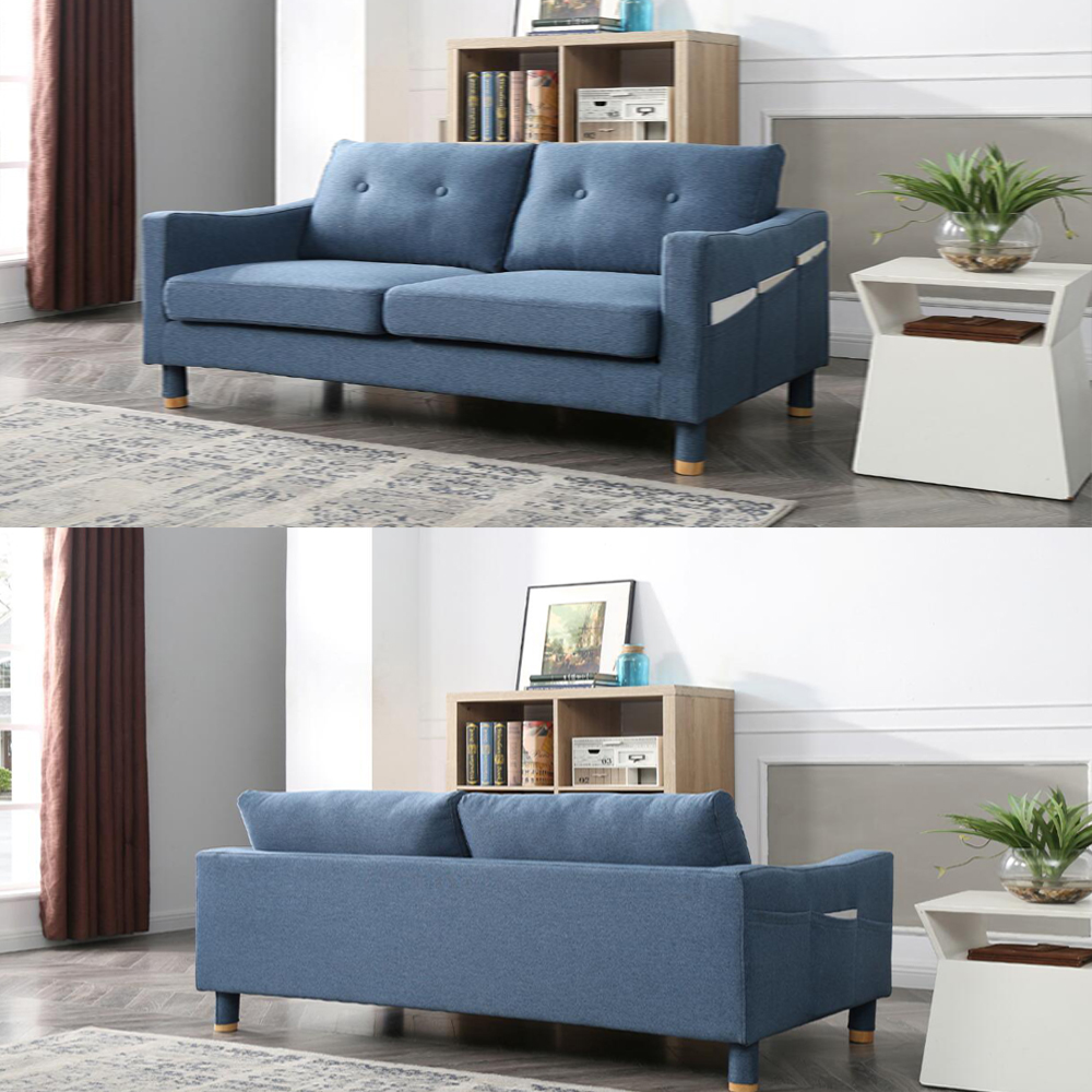 Idiya Zaire 2 Seater Sofa , Blue