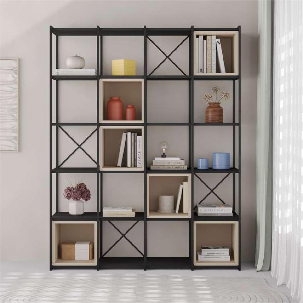 Arıtas BLACK WOOD - SANDSTONE BOOKCASES