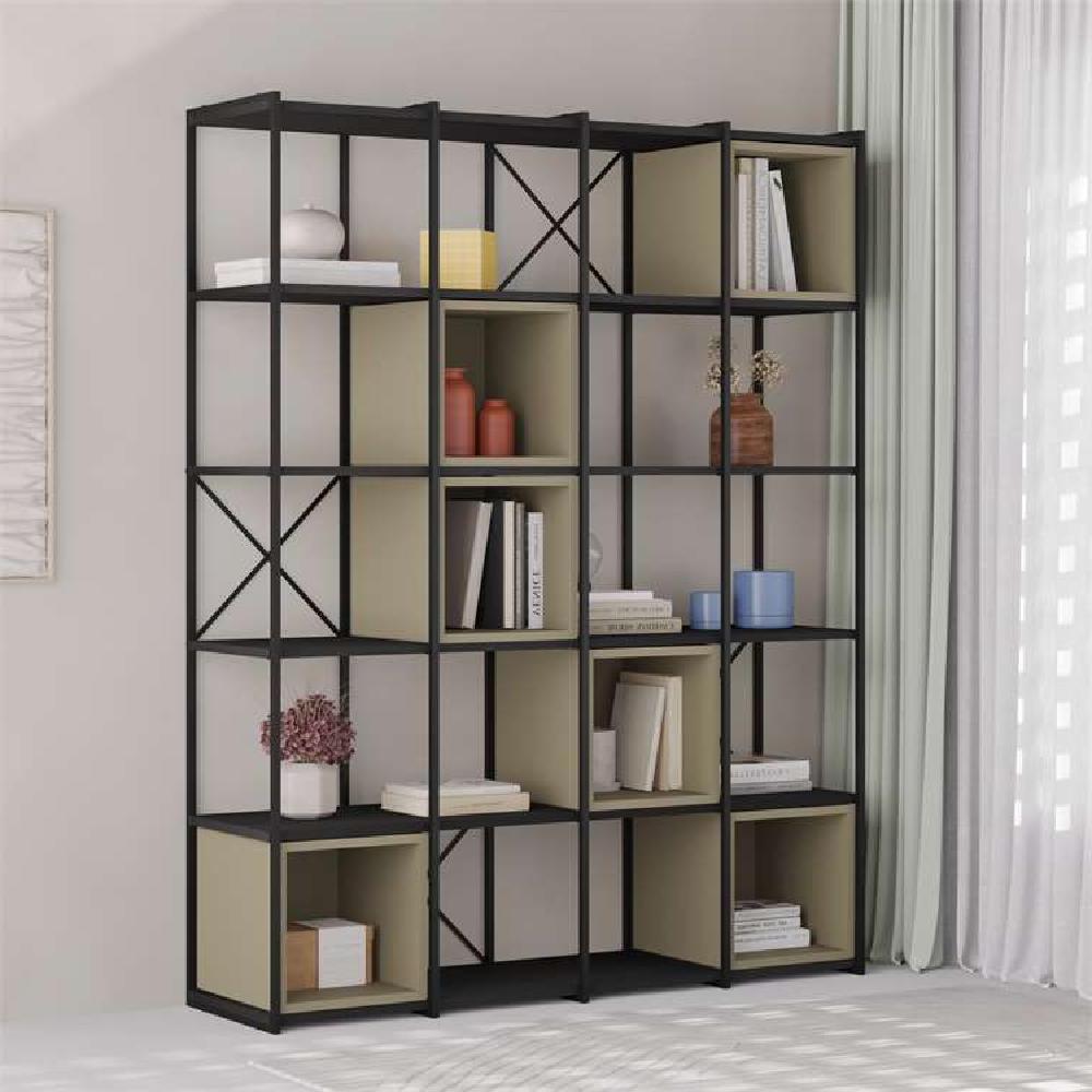 Arıtas MM BLACK WOOD - ASH GREEN BOOKCASES