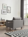 Idiya Zaire Armchair , Dark Grey