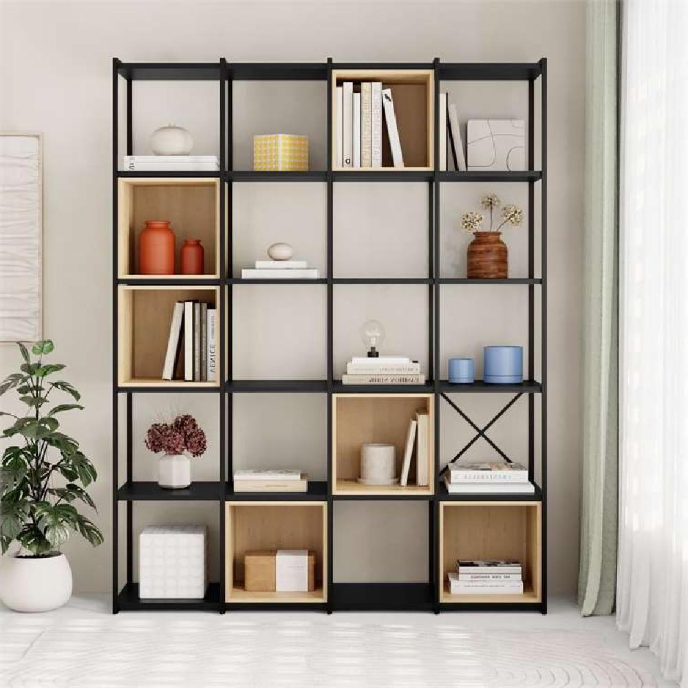 Savur SILKY BLACK - OAK BOOKCASES