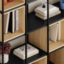 Savur SILKY BLACK - OAK BOOKCASES