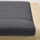 POANG Footstool cushion, Skiftebo dark grey