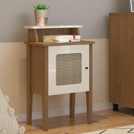 Charlotte End Table, Cherry-Off White