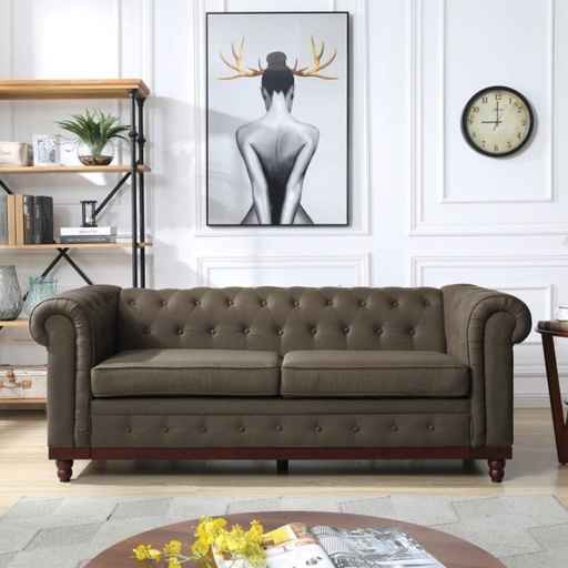 Chesterfield QATAR 3 Seater Sofa, Moleskin Color