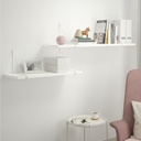 IKEA BERGSHULT - PERSHULT Wall Shelf Combination, White, White, 120X30 cm