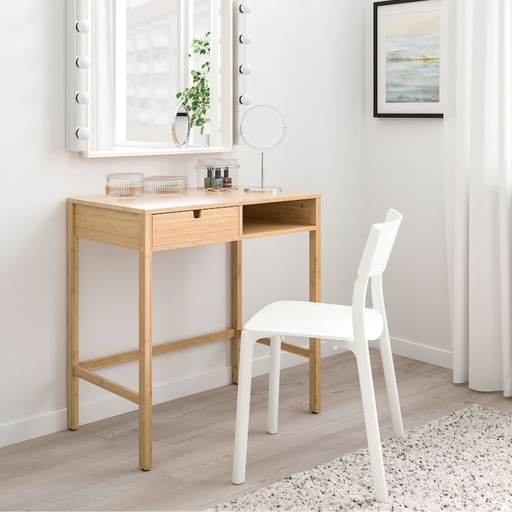 Ikea NORDKISA Dressing Table, Bamboo 76X47 cm