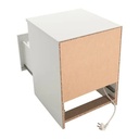 IKEA BRIMNES Bedside Table, White,39x41cm