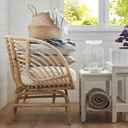 IKEA Buskbo Armchair, Rattan, Djupvik White