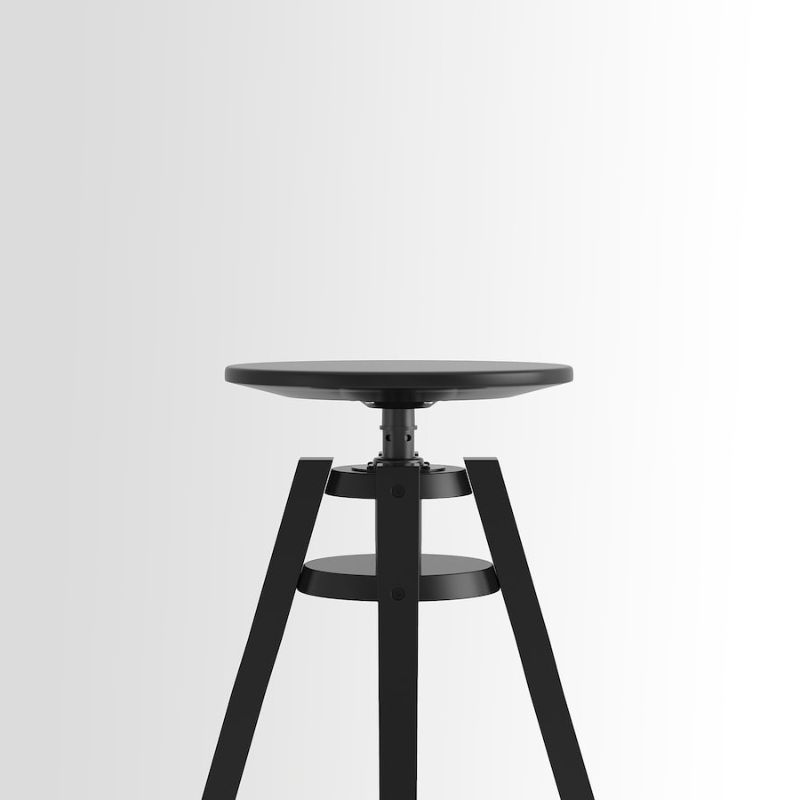 IKEA DALFRED Bar Stool, Black, 63-74 cm