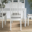 IKEA EKEDALEN Chair, White Orrsta Light Grey