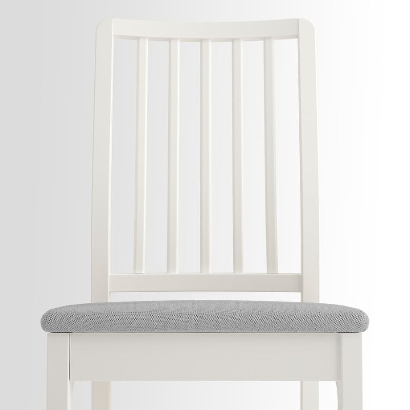 IKEA EKEDALEN Chair, White Orrsta Light Grey