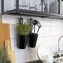 IKEA ENHET Wall FR W Shelves Anthracite 40X15X75 cm