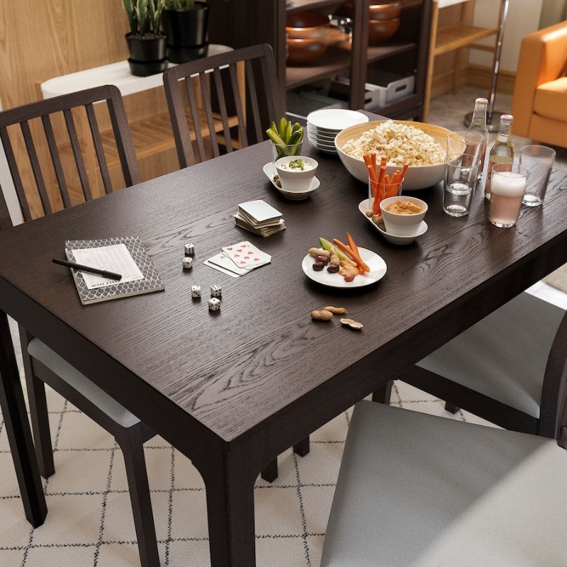 IKEA Ekedalen Extendable Table Dark Brown 120-180X80 cm