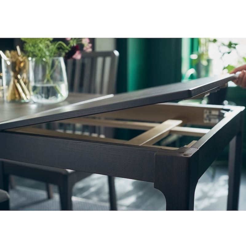 IKEA Ekedalen Extendable Table Dark Brown 120-180X80 cm