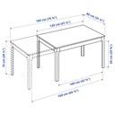 IKEA Ekedalen Extendable Table Dark Brown 120-180X80 cm