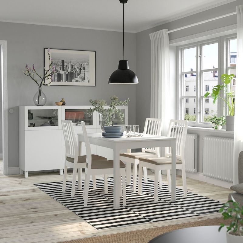 IKEA Ekedalen Extendable Table, White,120-180X80 cm