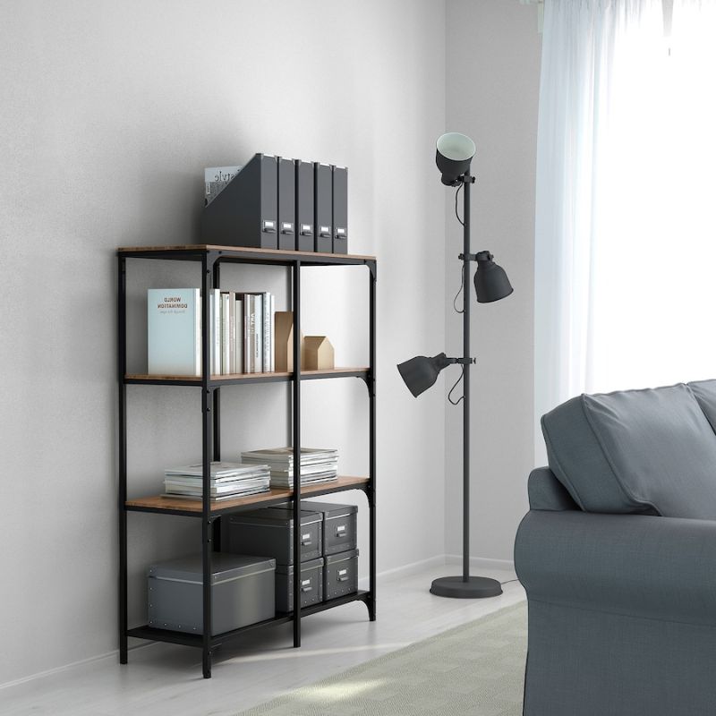 IKEA FJALLBO Shelving Unit, Black 100X136 cm